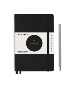 Leuchtturm1917 Notizbuch Medium „ Bauhaus Edition “ Schwarz, gepunktet