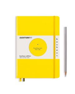 Leuchtturm1917 Notizbuch Medium „ Bauhaus Edition “ Zitrone, gepunktet