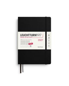 Leuchtturm1917 Kalender 2027 Wochenplaner vertikal, Medium, A5, schwarz