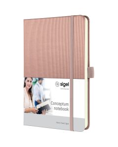 Sigel Conceptum Pure Notizbuch A5 fester Einband Metallic Rose liniert