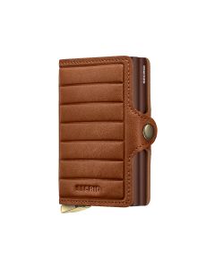 Secrid Premium Twin Wallet Emboss Lines Cognac