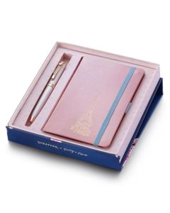 Sheaffer Prelude Emily in Paris Pastellrosa mit Swarovski Mini-Kugelschreiber mit Notizbuch