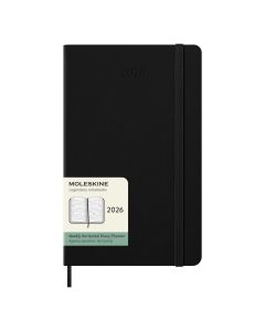 Moleskine Large Agenda 2026 Wochenplaner Schwarz Hardcover