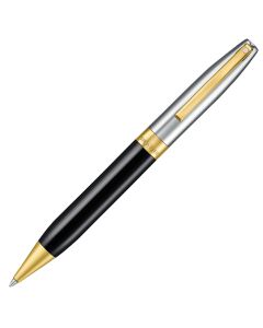 Sheaffer Legacy 9065 Glänzendes Schwarz-Chrom, zweifarbig mit goldenen Verzierungen Kugelschreiber