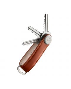Orbitkey 2.0 Cognacfarbenes Leder