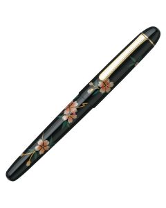 Platinum #3776 Jahrhundert Silber Kaga Maki-e Sakura Füllfederhalter