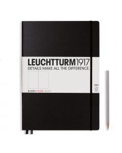 Leuchtturm1917 Notizbuch Master Slim A4+ Schwarz Blanko