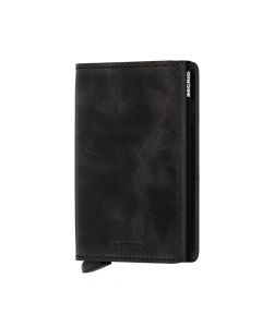 Secrid Slim Wallet Leder Schwarz Vintage