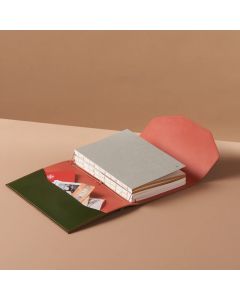 Paper Republic Le Trifold A5 Botanik Grün