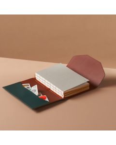 Paper Republic Le Trifold A5 Petrol Blau