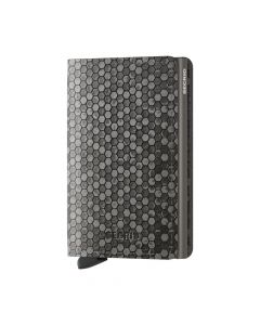 Secrid Slim Wallet Leder Sechseck Grau