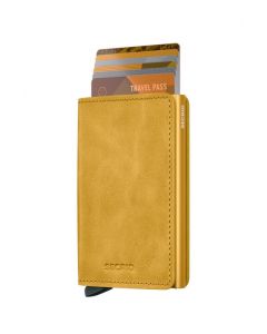 Secrid Slim Wallet Leder Vintage Gelb