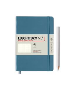 Leuchtturm1917 Notizbuch Medium Softcover Steigende Farben Steinblau Gepunktet
