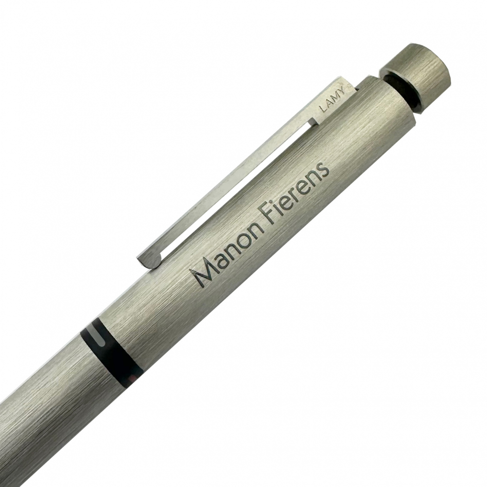  Lamy Tri-Pen Gebürsteter Stahl</br> Schriftart: Semplitica