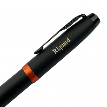  Parker IM Schwarz Flamme Orange</br> Schriftart: Roman