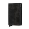 Secrid Slimwallet de piel negra vintage