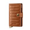 Secrid Miniwallet , línea Premium con relieve, color coñac