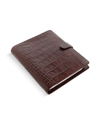 Filofax Classic A5 Croc Castaño