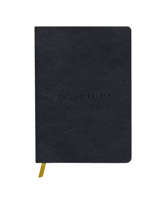 Flying Spirit Cuaderno de cuero negro A5 rayado