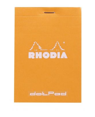 Rhodia Bloc de notas nº 12 Cuadrícula de puntos Naranja