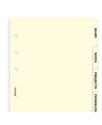 Recambio Filofax Hojas de índice personales