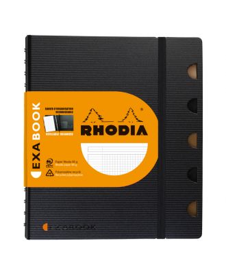 Rhodia Exa Book A5 Checkered Negro