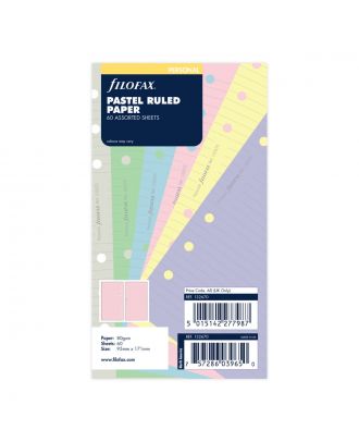 Recambio Filofax Personal Pastel Lined