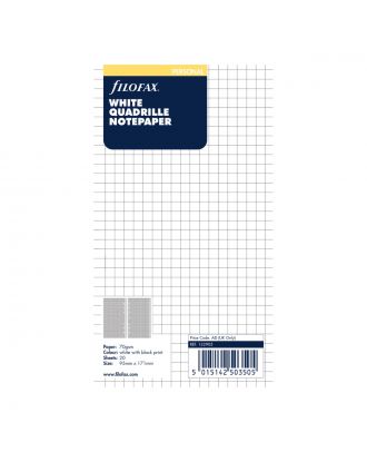 Recambio Filofax Personal Blanco A Cuadros