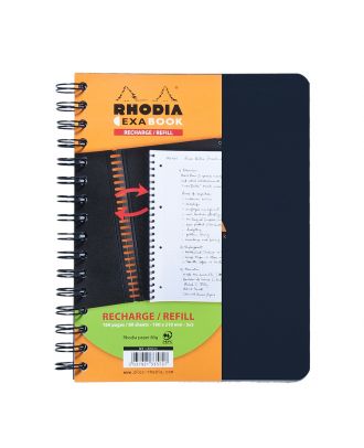 Rhodia Exa Book Refill A5 Checkered Negro