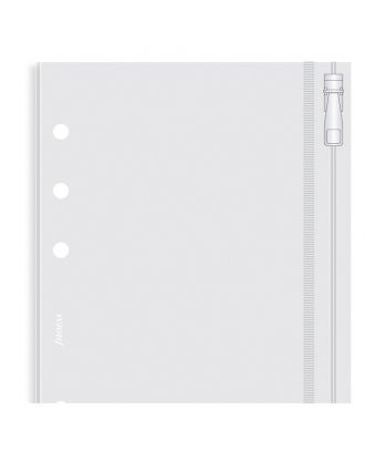Filofax Recambio Funda Personal con Cremallera Transparente