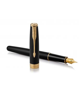 Parker Sonnet GT Vulpen en negro mate