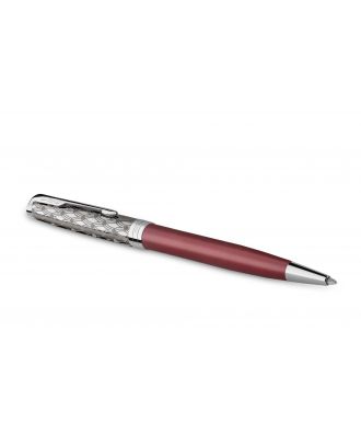 Parker Sonnet Bolígrafo de metal y laca roja