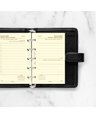 Filofax Mini Recambio 1 Día en 1 Página Crema 2027