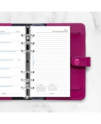 Recambio Filofax Personal Semana en 1 Página con Notas 2027