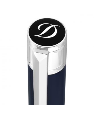 S.T. Dupont D-Initial Bolígrafo Blue & Chrome