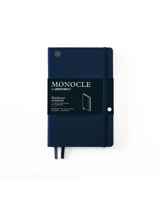 Monocle by Leuchtturm1917 Cuaderno B6+ de tapa dura azul marino con páginas punteadas