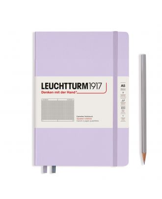 Leuchtturm1917 Cuaderno Mediano Liso Colores Lila A Cuadros