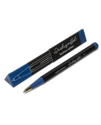 Bolígrafo Leuchtturm1917 Drehgriffel Bauhaus Edition Negro / Azul Real