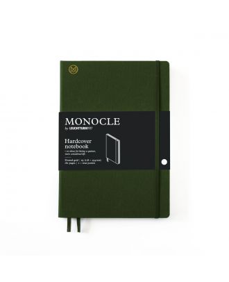 Monocle by Leuchtturm1917 Cuaderno B5 de tapa dura, color oliva y con líneas punteadas