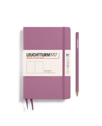 Leuchtturm1917 Cuaderno Slim B6+ Rústica Tapa Dura Dusty Rose Blanco