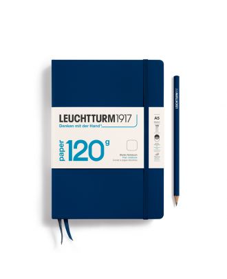 Leuchtturm1917 120G Edición Cuaderno Medium Navy Blanco