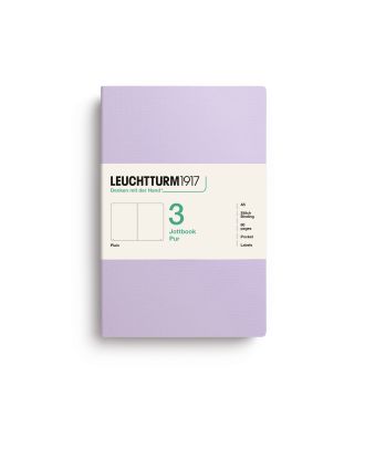 Leuchtturm1917 Jottbook Pur Medium Lilac Liso, paquete de 3