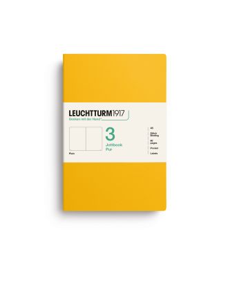 Leuchtturm1917 Jottbook Pur Medium Sunflower Liso, paquete de 3