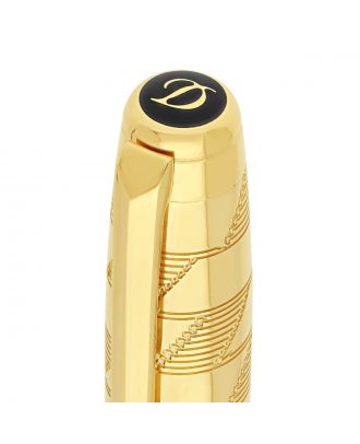 S.T. Dupont Línea D Eternidad Monograma 1872 Oro Bolígrafo Mediano