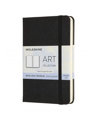 Moleskine Pocket Watercoulors, tapa dura negra