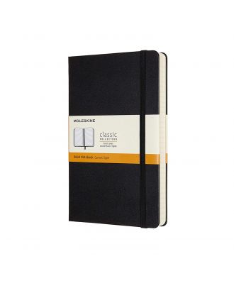 Moleskine Classic Cuaderno grande expandido, tapa dura negra, rayado