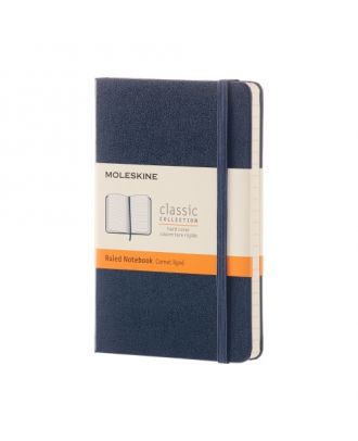Moleskine Classic Pocket Cuaderno de tapa dura azul, rayado