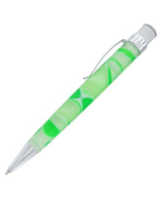 Retro 51 Tornado Acrílico Cosmic Swirl Verde y Blanco, Roller
