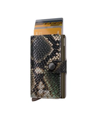 Secrid Miniwallet verde serpiente
