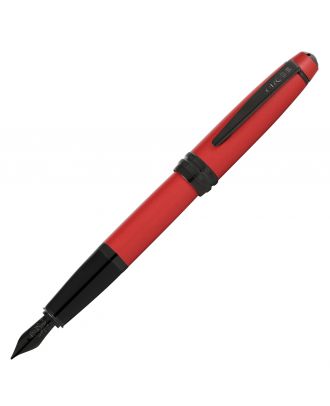 Cross Bailey Pluma estilográfica con lacado rojo mate